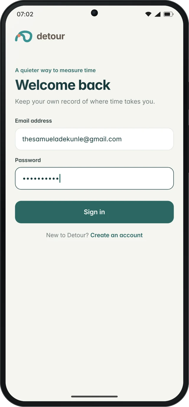 Sign in with email